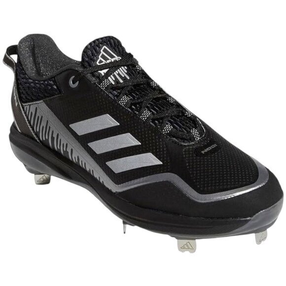 Adidas Icon 7 Dripped Out Metal Baseball Cleats Black Men\'s 10 New with Tags H00 main image 8